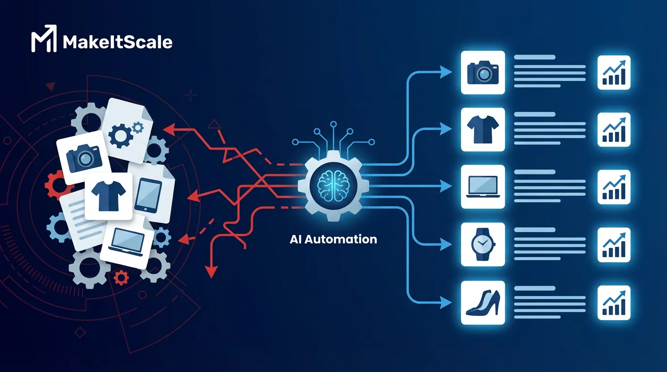 AI content creation for ecommerce product imagery and listings