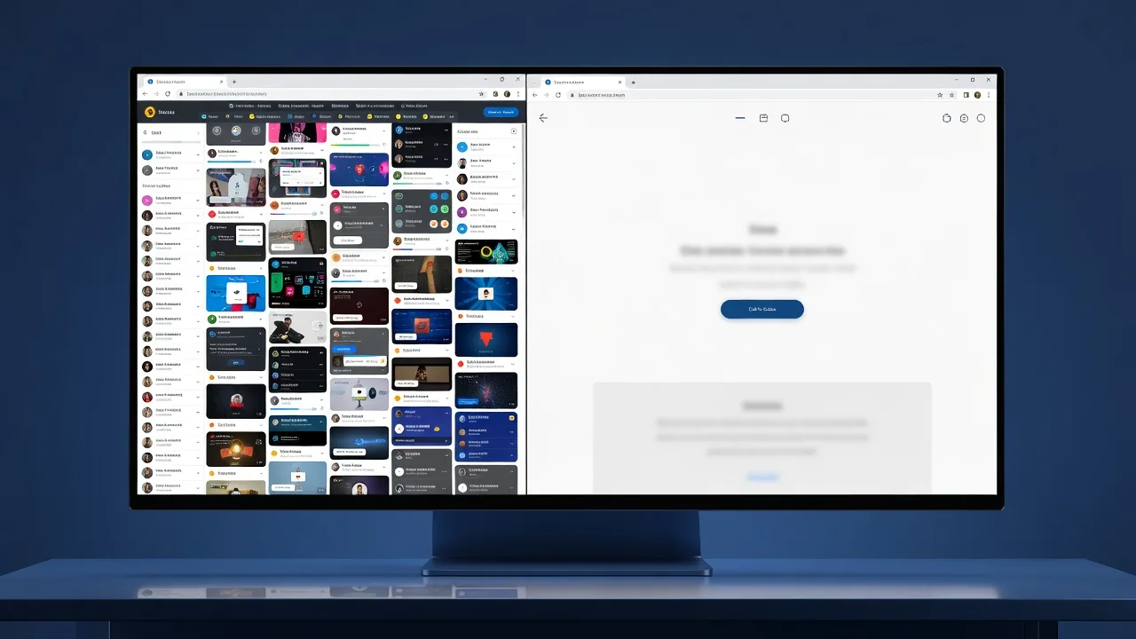 Laptop showing a focused landing page next to ad campaign results