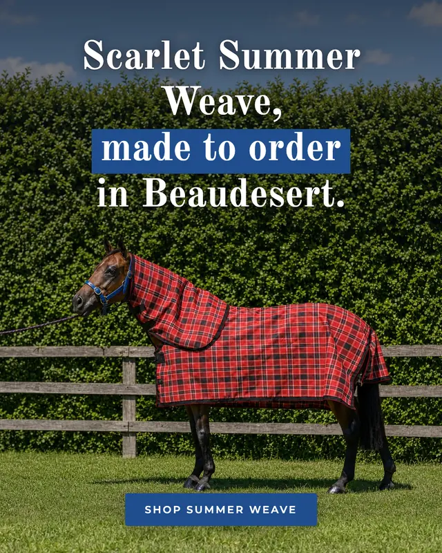 Static image ad: Scarlet Summer Weave, made to order in Beaudesert