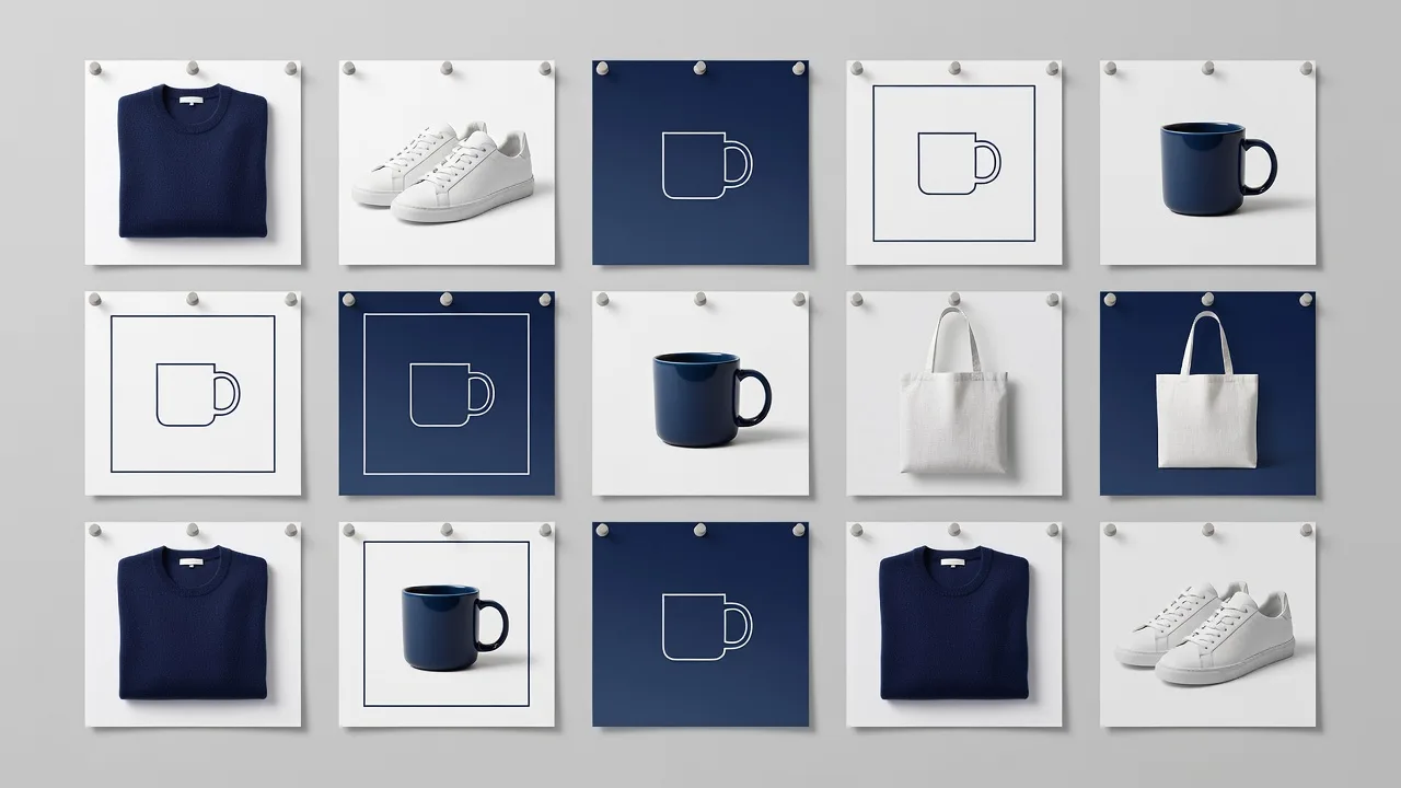 Static ad creatives used to test angles