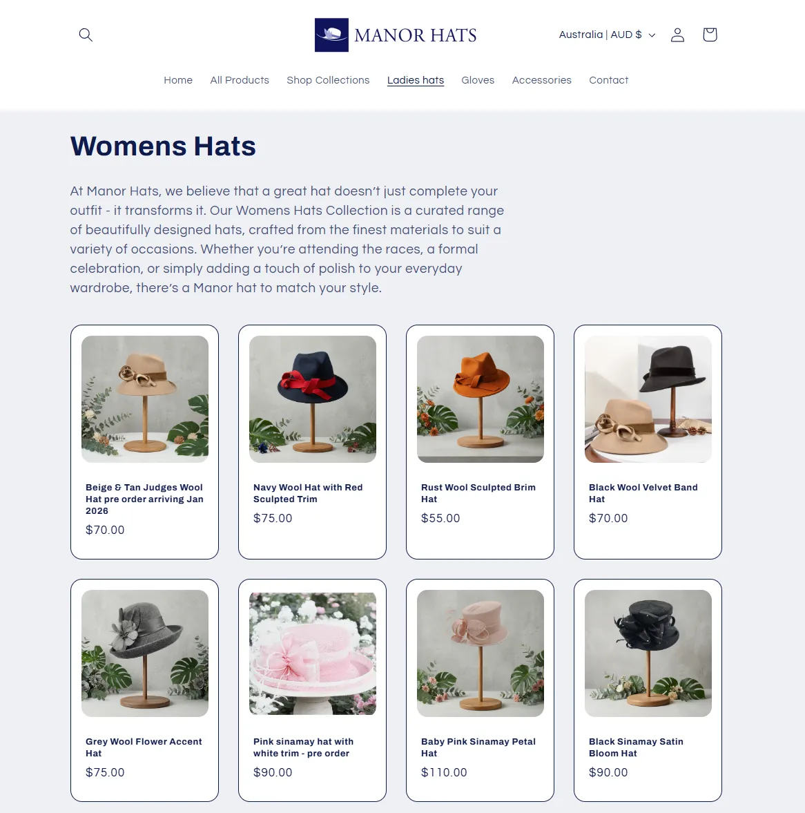 Manor Hats ecommerce systems rebuild