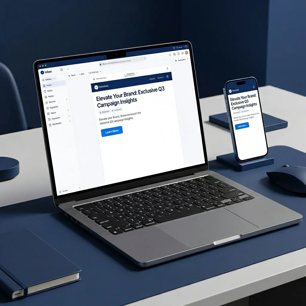 Modern business website shown on devices