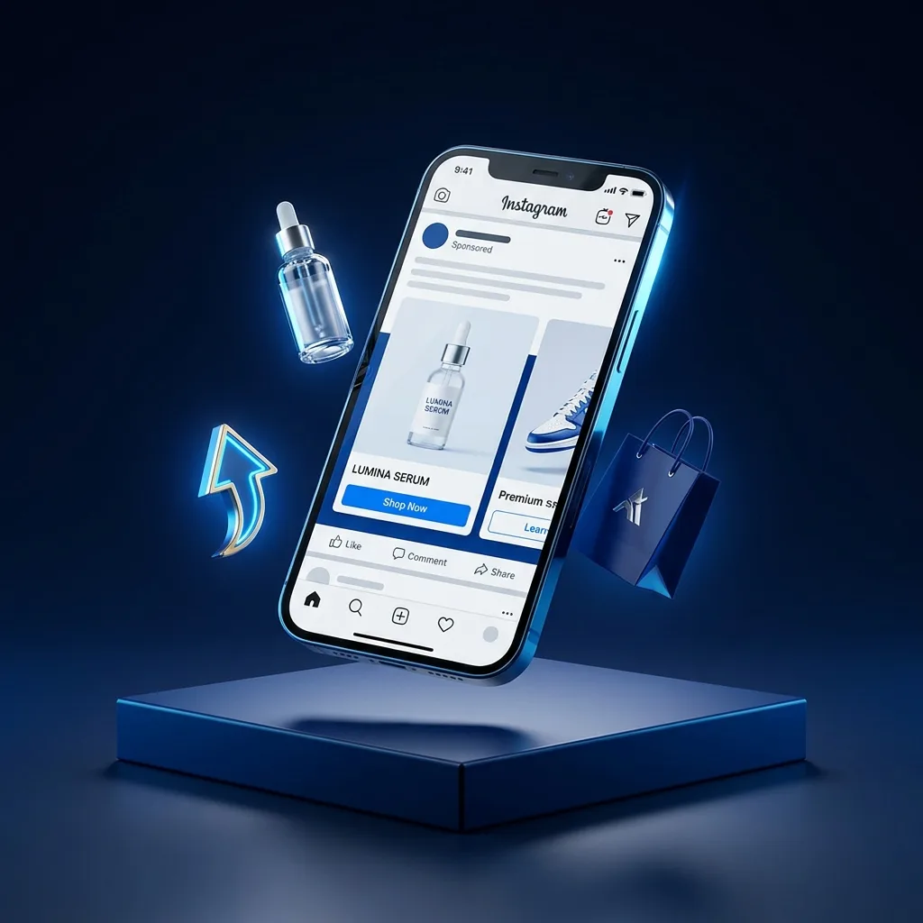 Ecommerce Meta ad creative on a phone