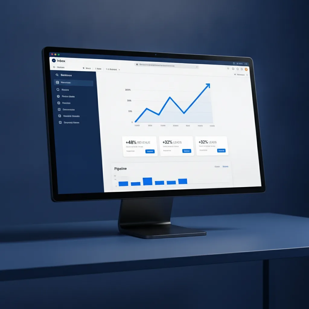 Growth systems dashboard on a screen