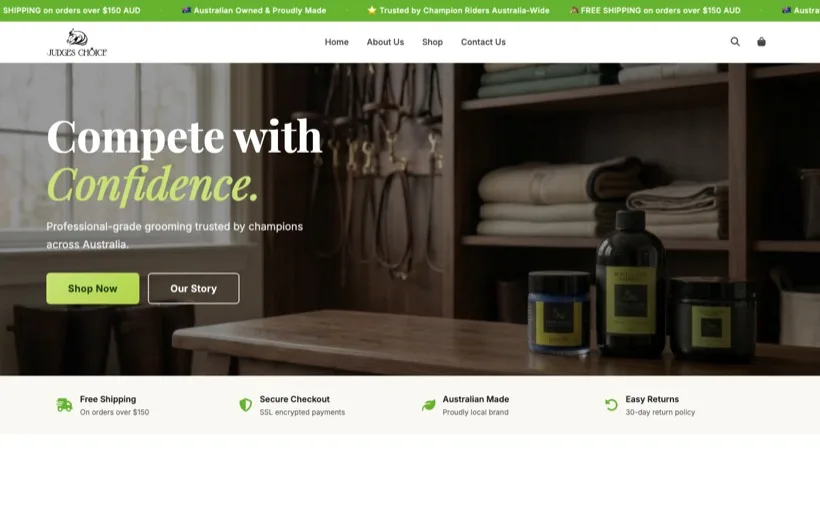 Judges Choice website built by MakeItScale